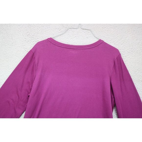 Laura Scott Lace Purple 3/4 Sleeves Top-Size Large - Picture 8 of 8